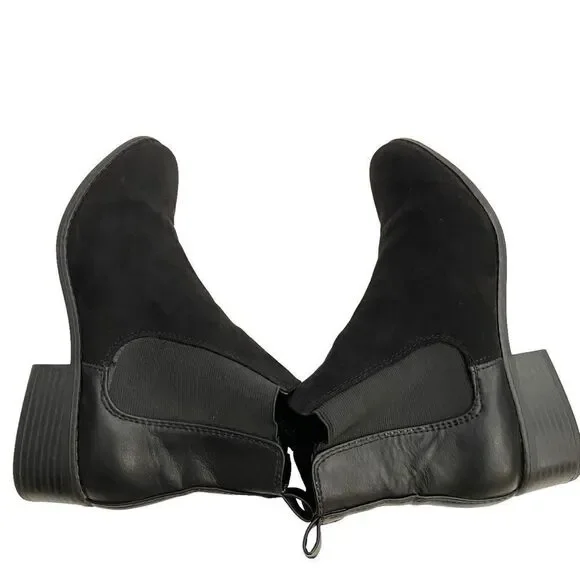 Gap Chelsea Flat Boots in Size 9 Color True Black - Picture 9 of 12